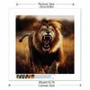 New Arrival 5D DIY Full Circle Diamond Painting "Lion" Embroidery Cross Stitch Home Decor Gift
