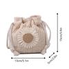 Women's Bag New Style in The Summer Straw Weaving Cute Ins Bucket Bag Persality Girl Single-shoulder Crossbody Bag