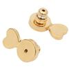 1 Pair Earring Backs for Heavy Earrings Gold Plated Lifters Elegant Earring Accessories Copper Texture for Droopy Ears