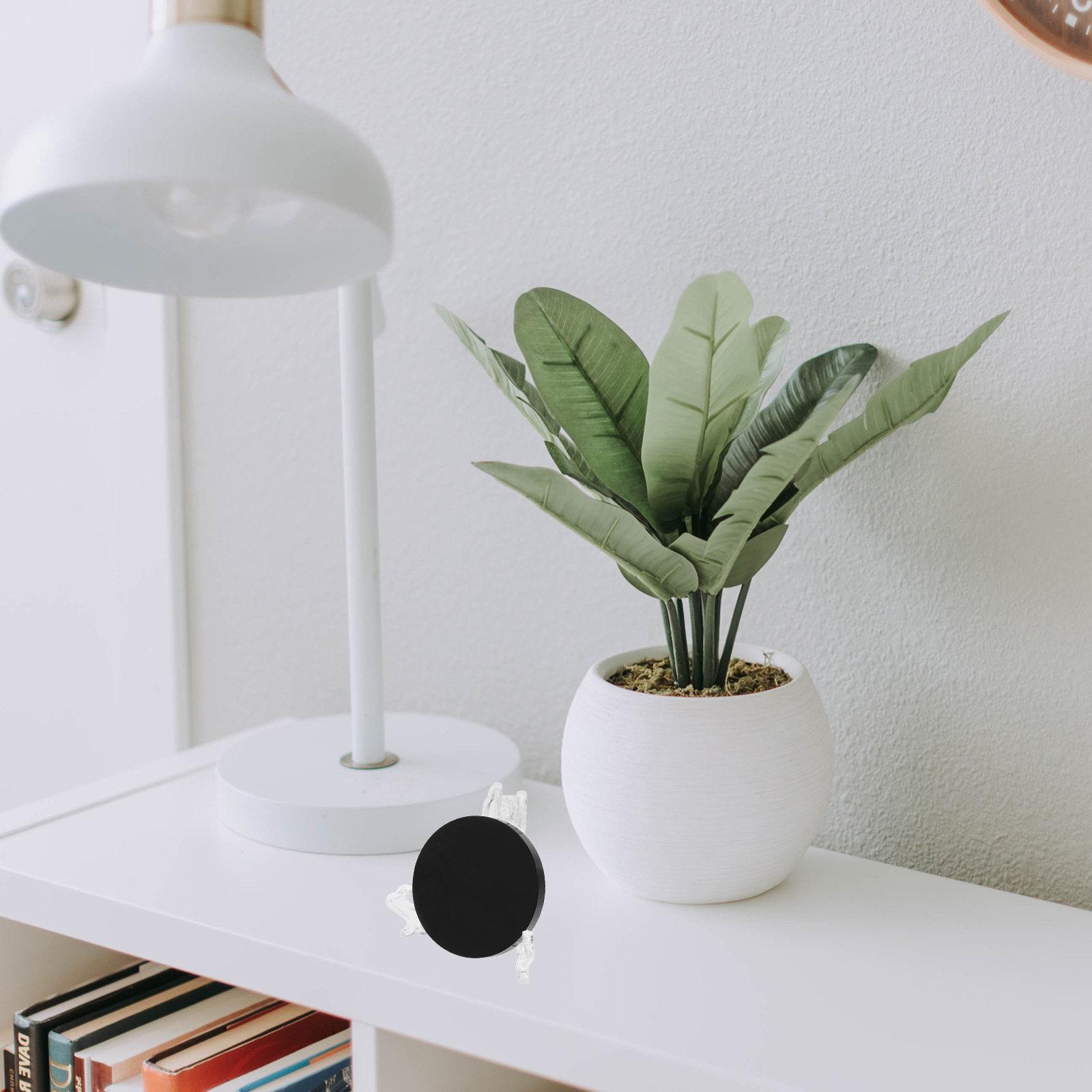 

Decorative Round Black Mirror Made of Pure Obsidian Ideal for Divination Board Setup Home Office Restaurant Decor Modern 4X4X0.5CM