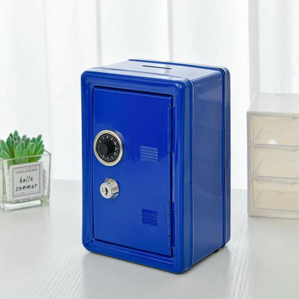 Household Insurance Box Vertical Mini Metal Safe Car Safe Key Insurance Cabinet Desktop Decoration Piggy Bank Child Gift