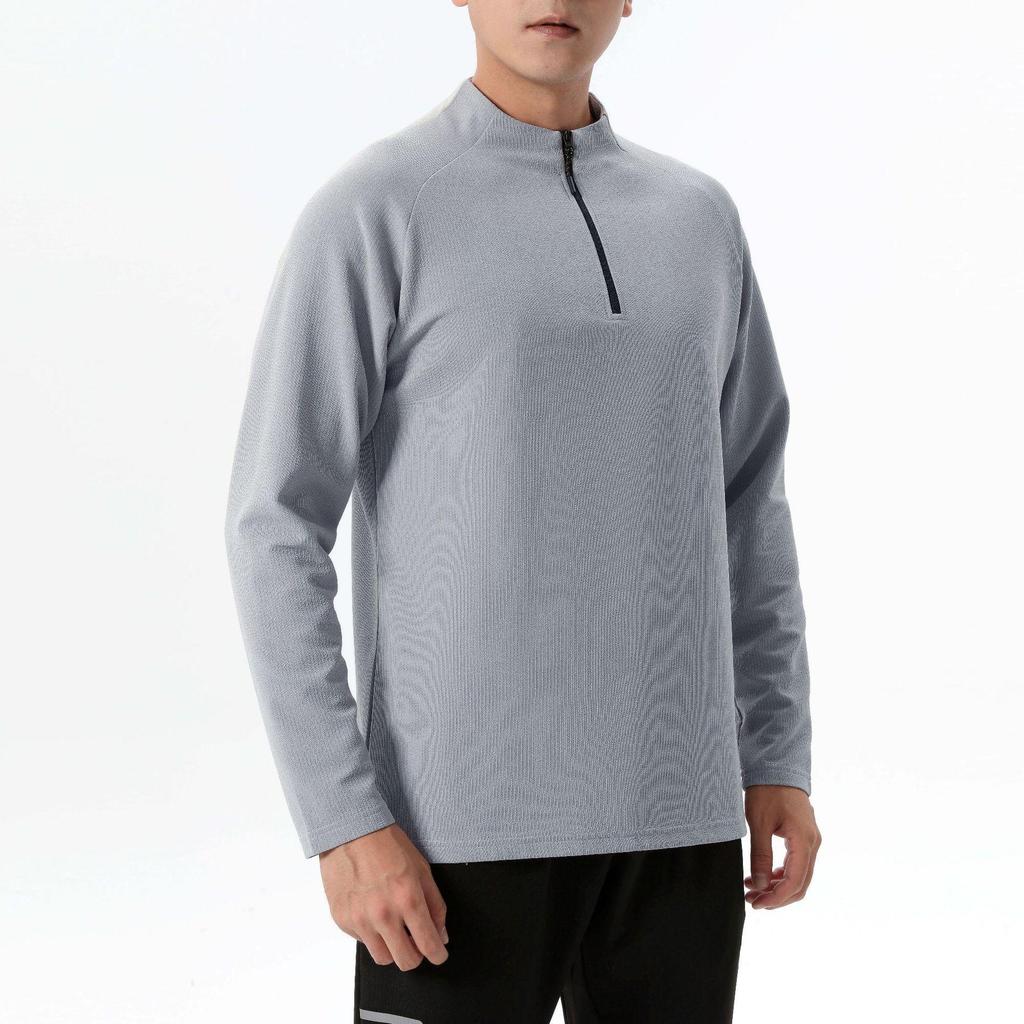 Lulu Men's Lightweight Long Sleeve Breathable Top for Spring/Autumn - Ideal for Running, Hiking, Casual Sports & Outdoor Training