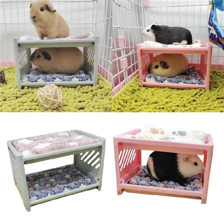 Piętrowe łóżko dla chomika Kącik dla małych zwierząt Ciepły domek-gniazdo Akcesoria