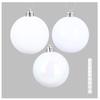 Set de 9 boules de Noel blanche
