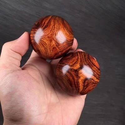 Finest Snakewood Wood Health Ball with Full Grain Wooden Handball Exercise Meditation Stress Relief  Fitness Handball