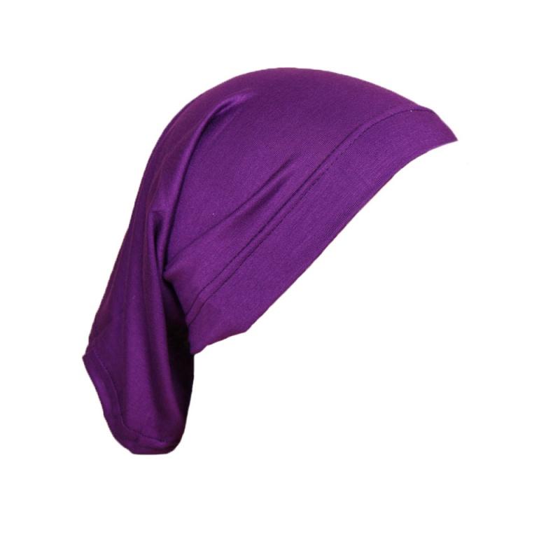 Pure Color Arabic Scarf Small Hat Tube Cap Modal High Elastic Mercerized Cotton Women's