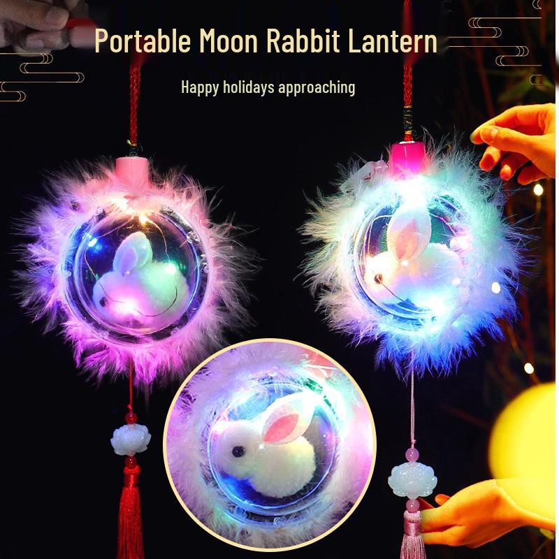 2026 Year of the Horse Cartoon Lanterns: Luminous Handheld Toys for Children, Colorful Temple Fair Lanterns