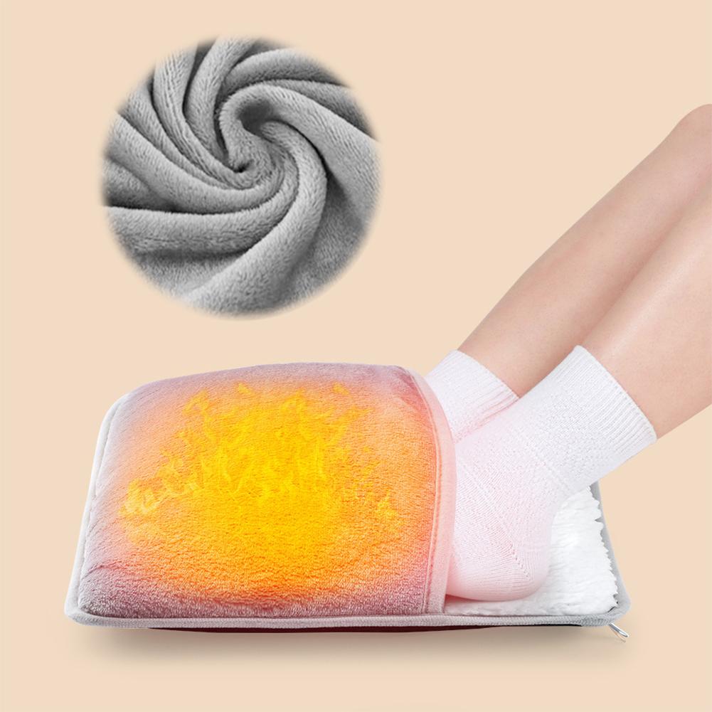 Electric Foot Warmer USB Heating Pad Multi-Function Portable Hand Warmer Soft Thermal Foot Muff for Shoulders Feet Legs