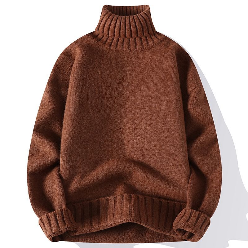 New Autumn And Winter Thick Warm Sweater Slim Fit Men'S Sweater Men'S Multi-Color Pullover Knitted Sweater