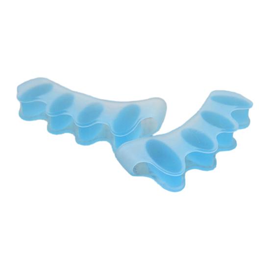 

1 Pair Toe Separators for Overlapping Toes Daytime Bunion Corrector for Hallux Valgus Relief Soft SEBS Spacer for Walking Daily Wear синій