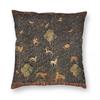 Unicorn And Medieval Bestiary Square Pillowcase Polyester Linen Velvet Pattern Decorative Throw Pillow Case Car Cushion Cover