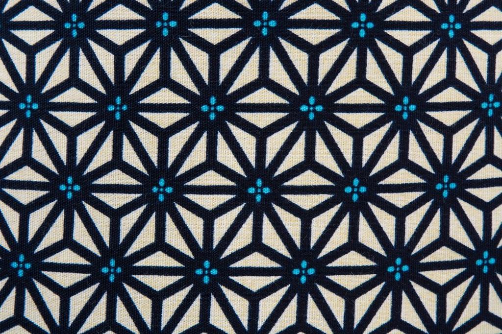 Emur Vyrobeno v Japonsku Přírodní pohankový polštář s krásným japonským vzorem Konopný list Ao