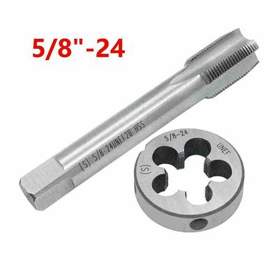 HSS 5/8"-24 UNEF Sağ El Dişi Kılavuz ve Pafta Seti 5/8 x 24