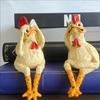 NEW Decor Statues Resin Garden Farm Yard Chicken Sculpture Art Craft Courtyard Housewarming Home Funny Chicken Fence Decoration