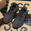 Shoes Student Running Shoes Men's Black Raw Rubber Casual Sports Shoes Really Explosive Soft-soled Shoes