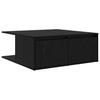 Coffee Table Black Oak Effect 80 X 80 X 31 Cm Engineered Wood