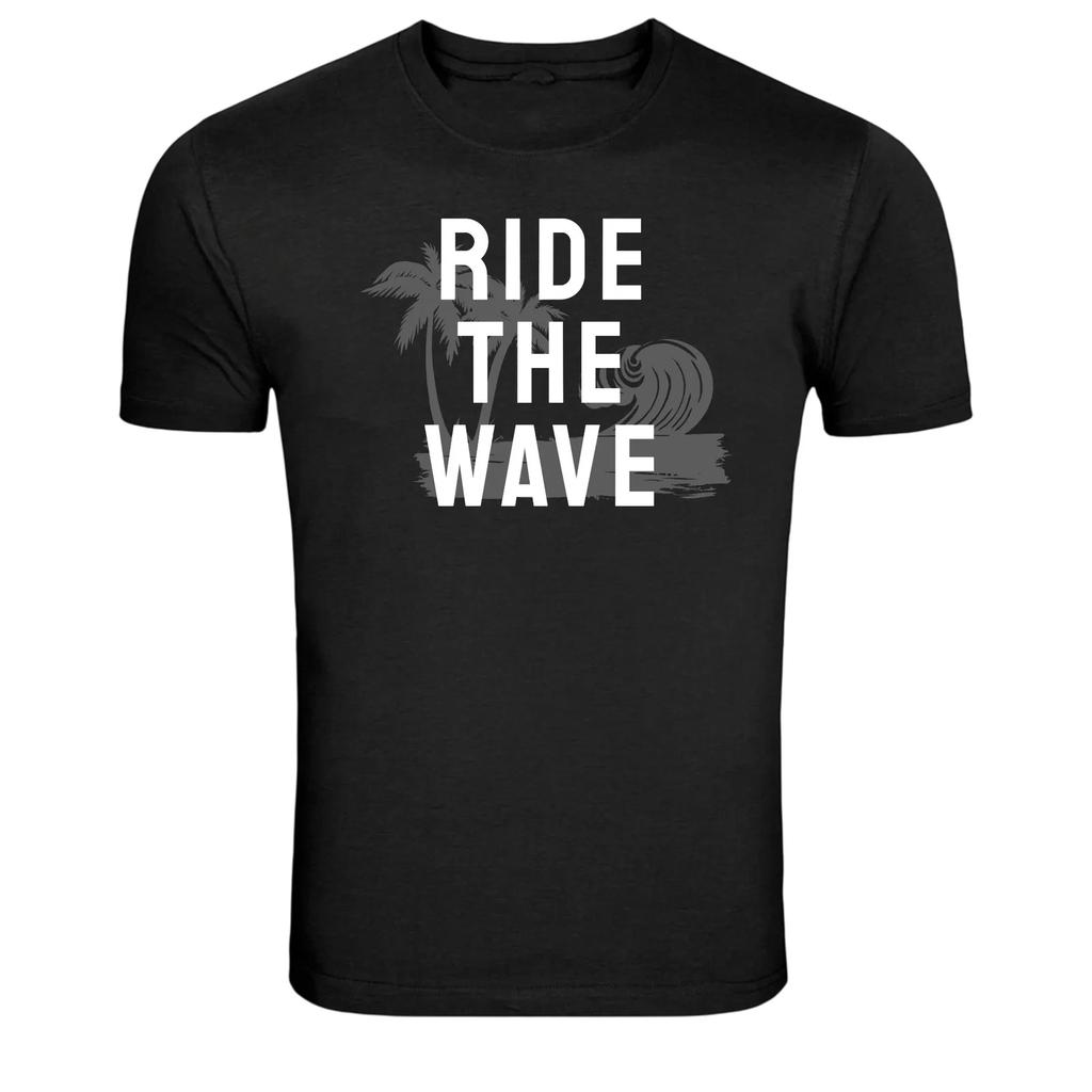 Ride The Wave Surf Beach Ocean Graphic T-Shirt