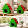 Christmas Tree Shaped Cat House Sturdy for Seasonal Home Décor, Indoor Cats