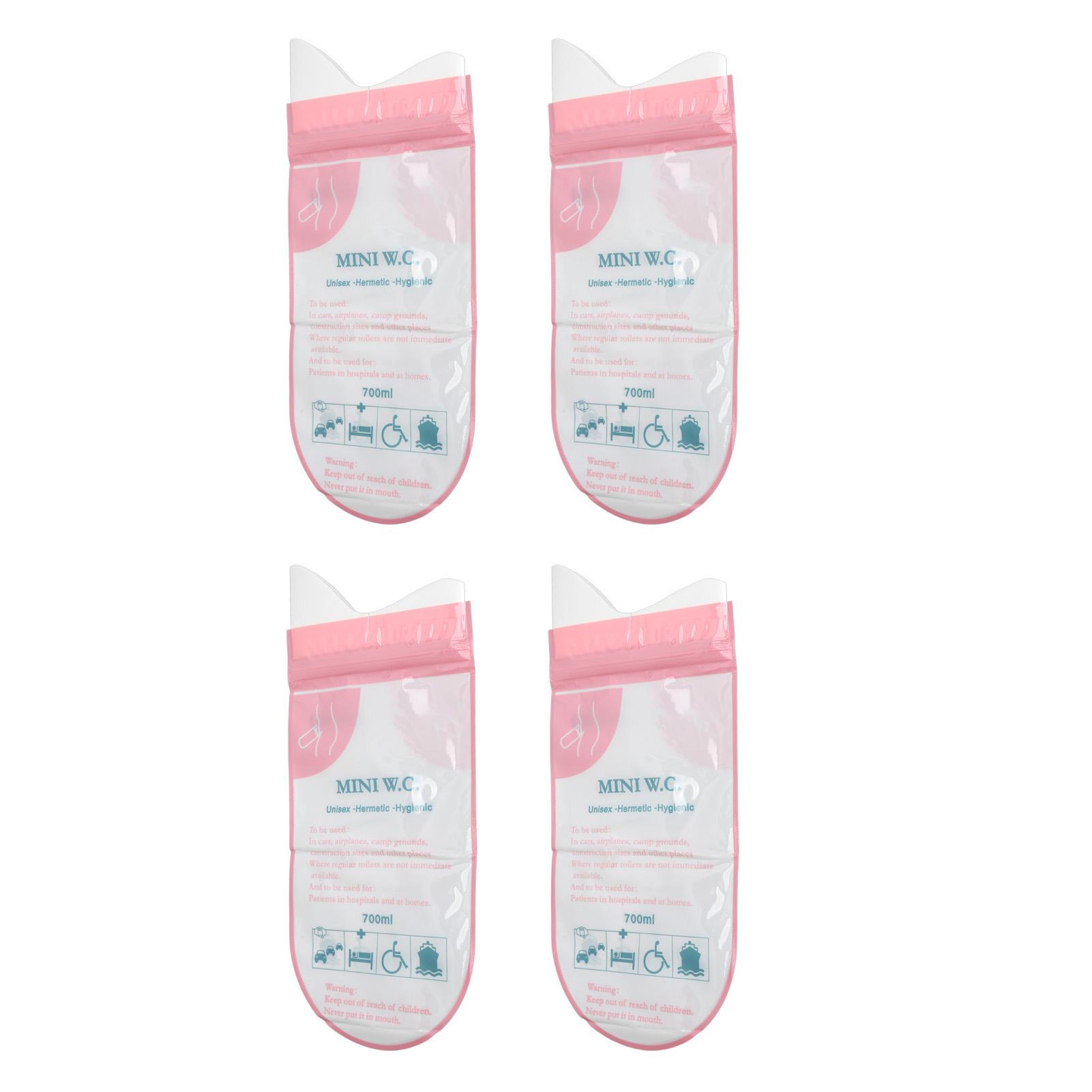 

4pcs Disposable Urine Bag Absorbent Cotton Emergency Pee Bag for Men Women Children 750ml