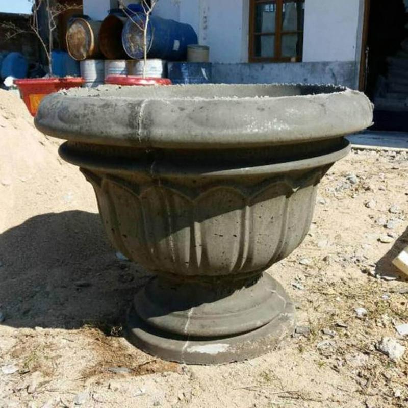 Plastic Concrete Planter Flowerpot Mold for Garden Decoration Flower Pot Molds Bonsai Planter Epoxy Resin Mould Decor