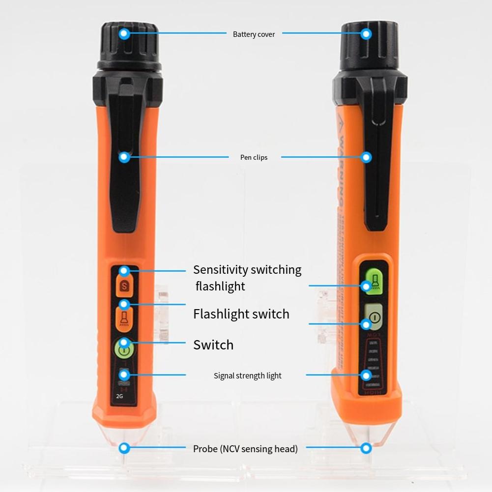 1 Stück PM8908C Spannungsprüfer AC 12V-1000V Detektoren Berührungsloser Spannungsprüfstift Spannungsdetektoren Induktionsstift Erkennungspunkt