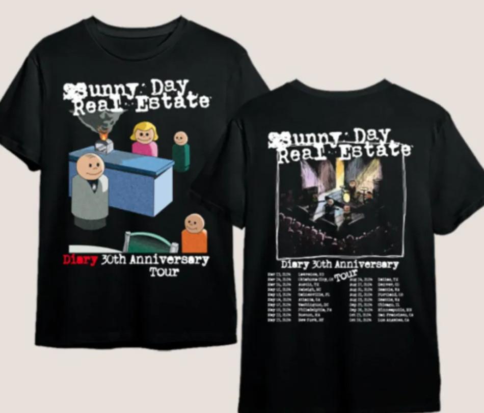 Sunny Day Real Estate T-shirt Diary 30th Anniversary Tour Tshirt Unisex T-Shirt XXXXL