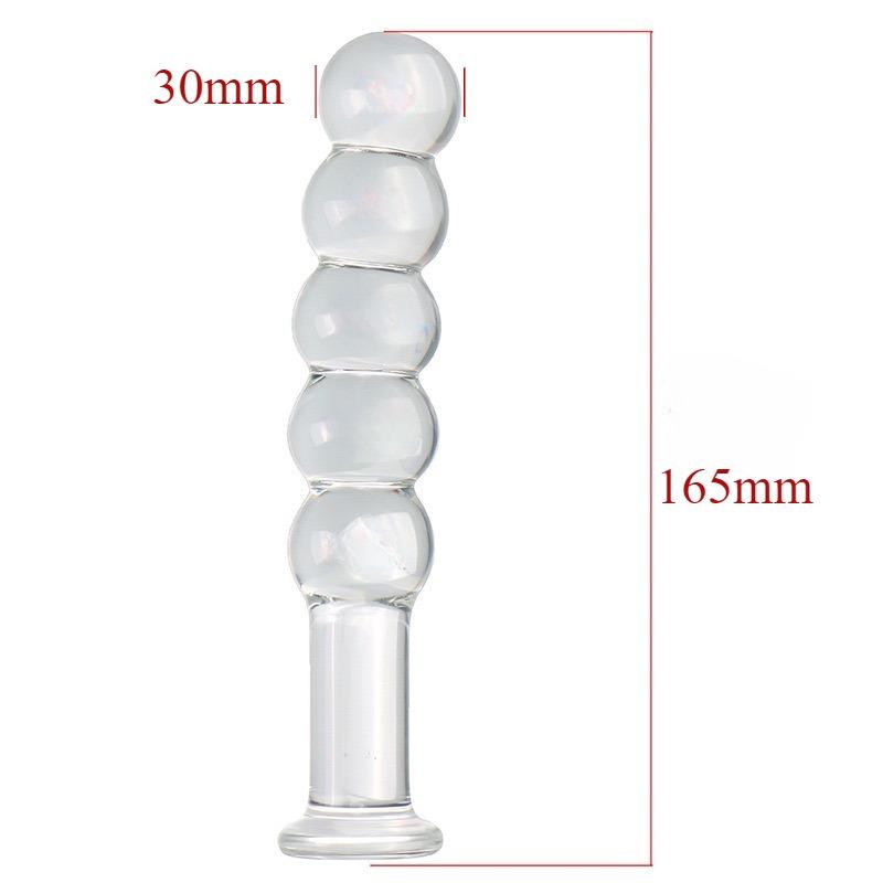Glass Crystal Quantity 5 Beads Shape Wand Quantity Plug