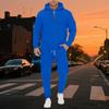 New Spring and Autumn Men's Sweatshirt Suit Hoodie Zipper Multi-pocket Pullover Sports Casual Sweatshirt Suit