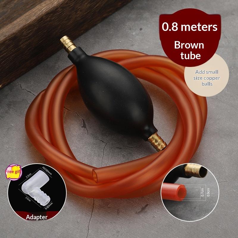Universal Car Fuel Transfer Pump Hand Siphon Pvc Hose For Gas Oil Durable Manual Suction Liquid Extractor Auto Accessory
