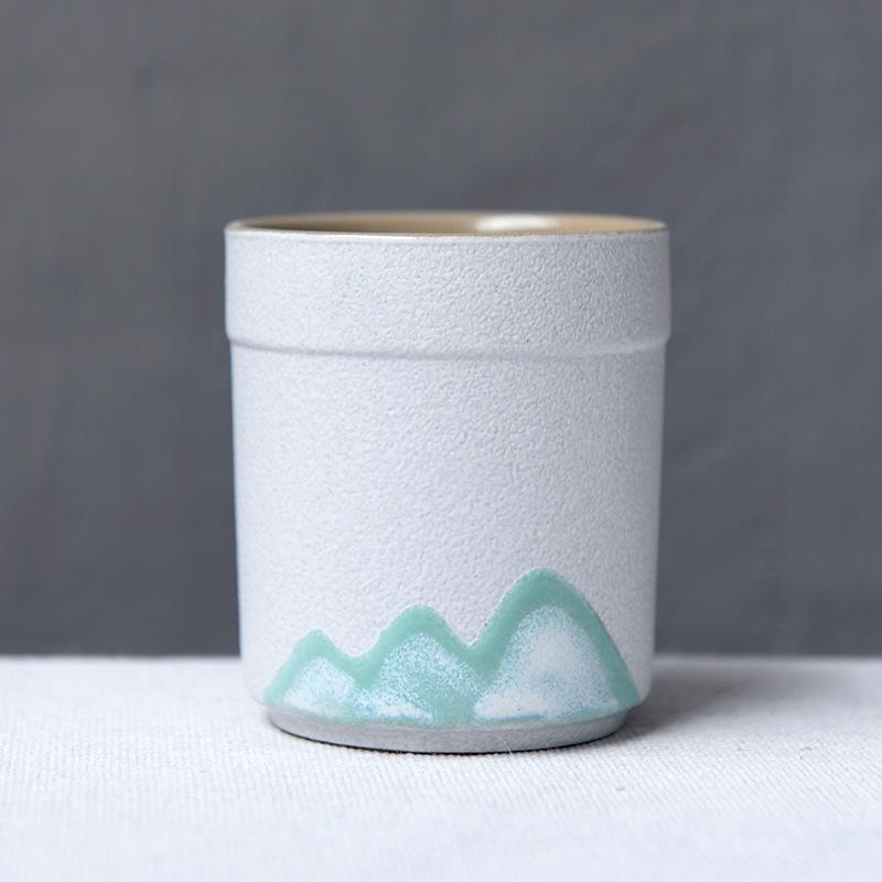 New Vintage Ceramics Cups Japanese Stoneware Porcelain 128ml Tea Mug Healthy Lifestyle Kung Fu Tea  Sake Coffee Cups Drinkware