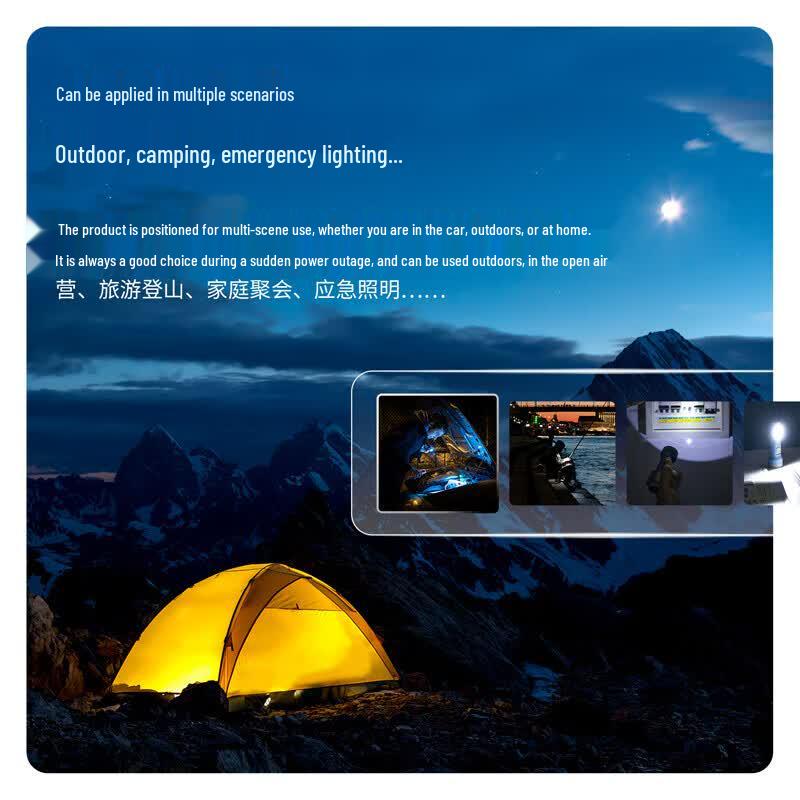 Deli LED Dual-Light Rechargeable Flashlight