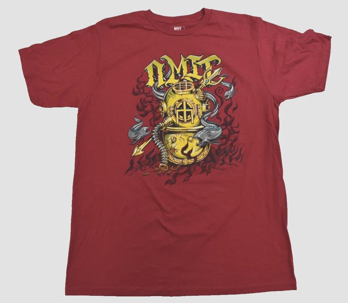 Omit Apparel Mens Streetwear Skater Brand Skallywag Red Shirt NWT Large XL