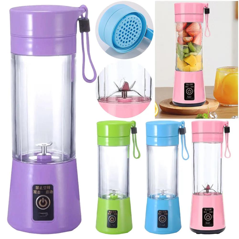 400ml Smoothies Mixer Machine with 6 Blades Mini Electric Juicer Multifunctional Vegetable Juicer Blender for Home Office Travel