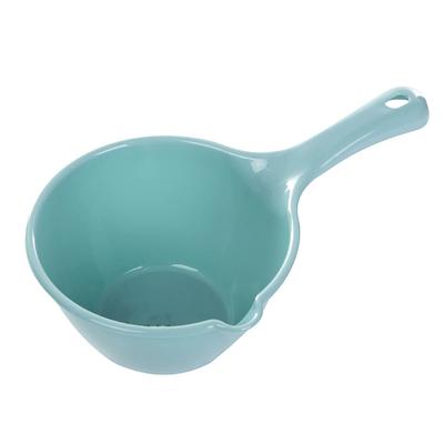Water Scoop Plastic Long Handle Large Capacity Water Ladle for Garden Bathroom Kitchen Blue