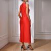 Women's Summer Fashion New Sleeveless Slit Long Dress
