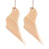 2pcs Wooden Door Stops Bird Shape Wedge Wooden Door Stoppers Child Safety Door Stop for Bedrooms Living Rooms Offices