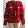 Autumn and Winter Women's Sweater Christmas Day Pullover Sweater Round Neck Loose Knit Sweater