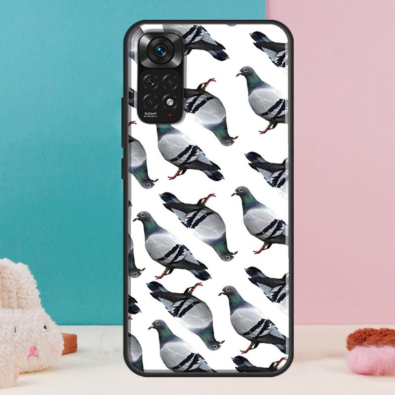 Pigeons Collage Case For Xiaomi Redmi Note 13 Pro 14 12 11 9 10 9S 10S 11S 12S Redmi 14C 13C 10C 12C Cover