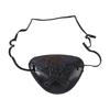 Pirate Costume Eye Cover Accessory, Black Skull Shell with Elastic Strap for Party Costumes, Halloween Cosplay, Stage Photo Booth Styling