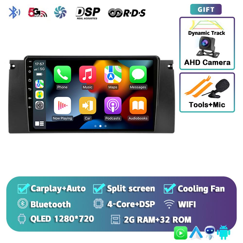 

Android 14 Беспроводной CarPlay Авто Магнитола для BMW 5 E39 1995-2006 E53 X5 M5 4G+WIFI Мультимедийный плеер GPS 2din Автомагнитола Стерео