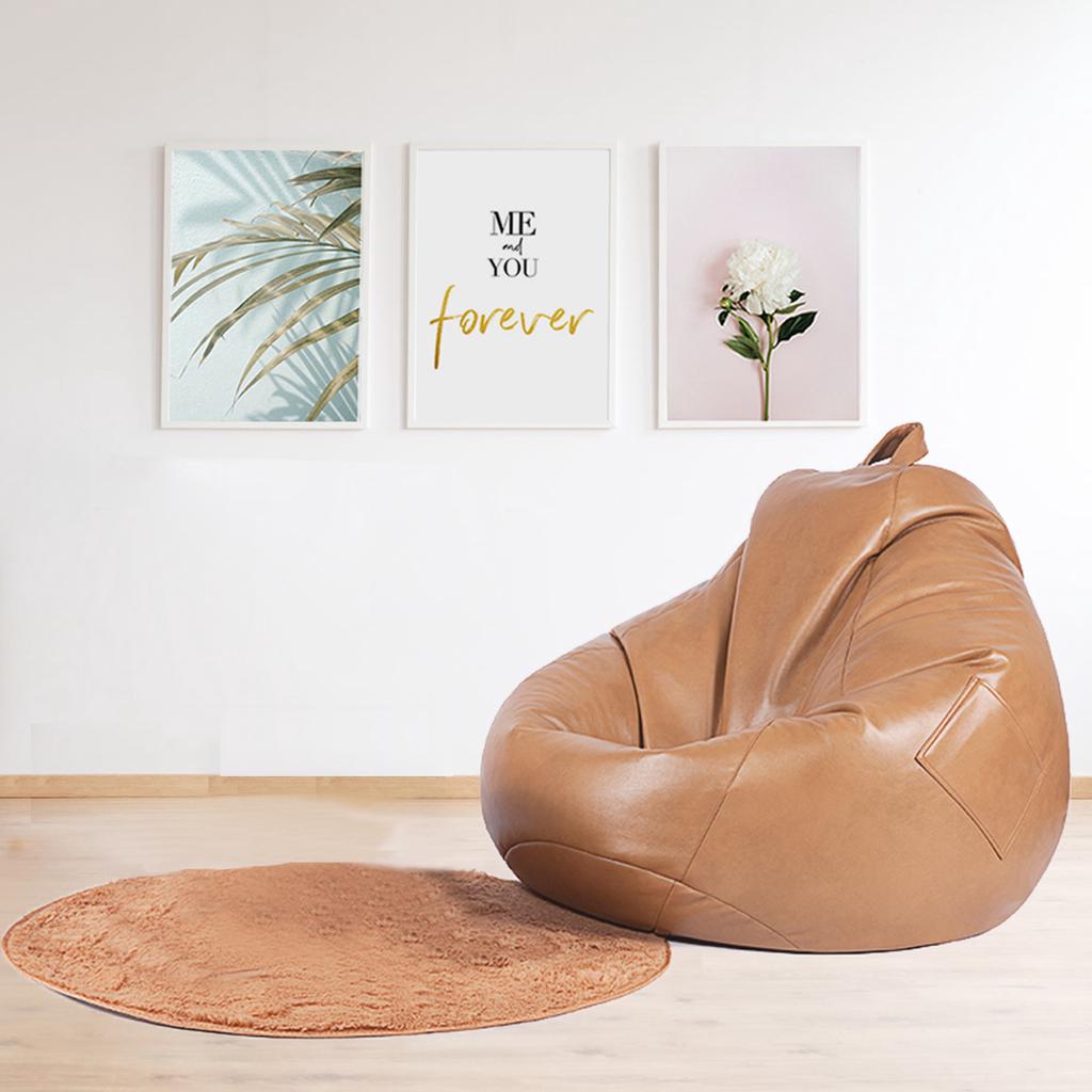 90x110cm Large Leather Bean Bag Cover Kid Lazy Lounger Chair Home Sofa At Affordable S Free Real Reviews With Photos Joom Lazy Lounger Chair Home Sofa, Toddler Leather Bean Bag Chair