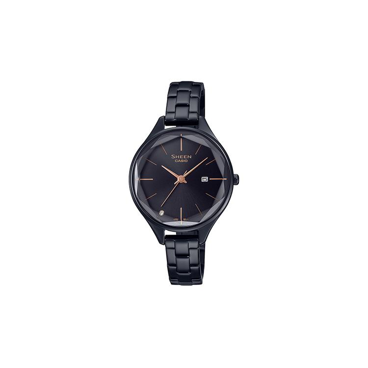 CASIO Women s SHEEN Black Watch SHE-4062BD-1AUPR-person Black Dial