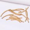 10pcs Non-Fading 24K Vacuum Gold Gypsy Tube Elbow Car Flower Flash Tube Diy Handmade Beaded Bracelet Necklace Tube Accessories