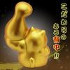 Osaka Choseido with Original Wooden Tag 13cm Tall Maneki-neko Figurine, Ceramic, (Free Gift) (Sent Separately) Strong-Armed Maneki-neko, Left-Handed