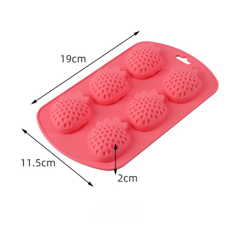1pc Silicone Ice Mold Fruit Shape Easy Release Durable Tray For Jelly Yogurt Ice Cube Making Cute Household Kitchen Baking Tool