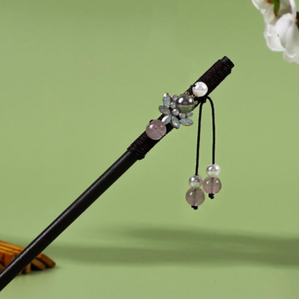 Handmade Flower Hair Sticks Ancient Style Hanfu Hair Fork Hair Stick Pins  for Hanfu