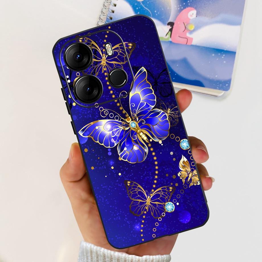 For Tecno Pop 7 BF6 Pop 7 Pro 7PRO BF7 BF7h Case Soft TPU Matte Silicone Bumper Coque Fundas Marble Space Man Dragon Etui Pop7