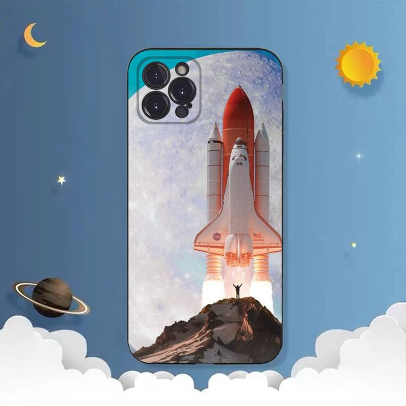 Pouzdro na telefon Space Rocket pro iPhone Samsung Galaxy Redmi Xiaomi Oppo OnePlus Note SA 7 8 9 10 11 12 13 14 20 21 22 23 53 54 Pro Max Ultra TPU Soft