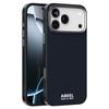 ABEEL For iPhone 17 Pro Max Case Compatible with MagSafe Printed PC TPU Aluminum Alloy Leather Phone Cover