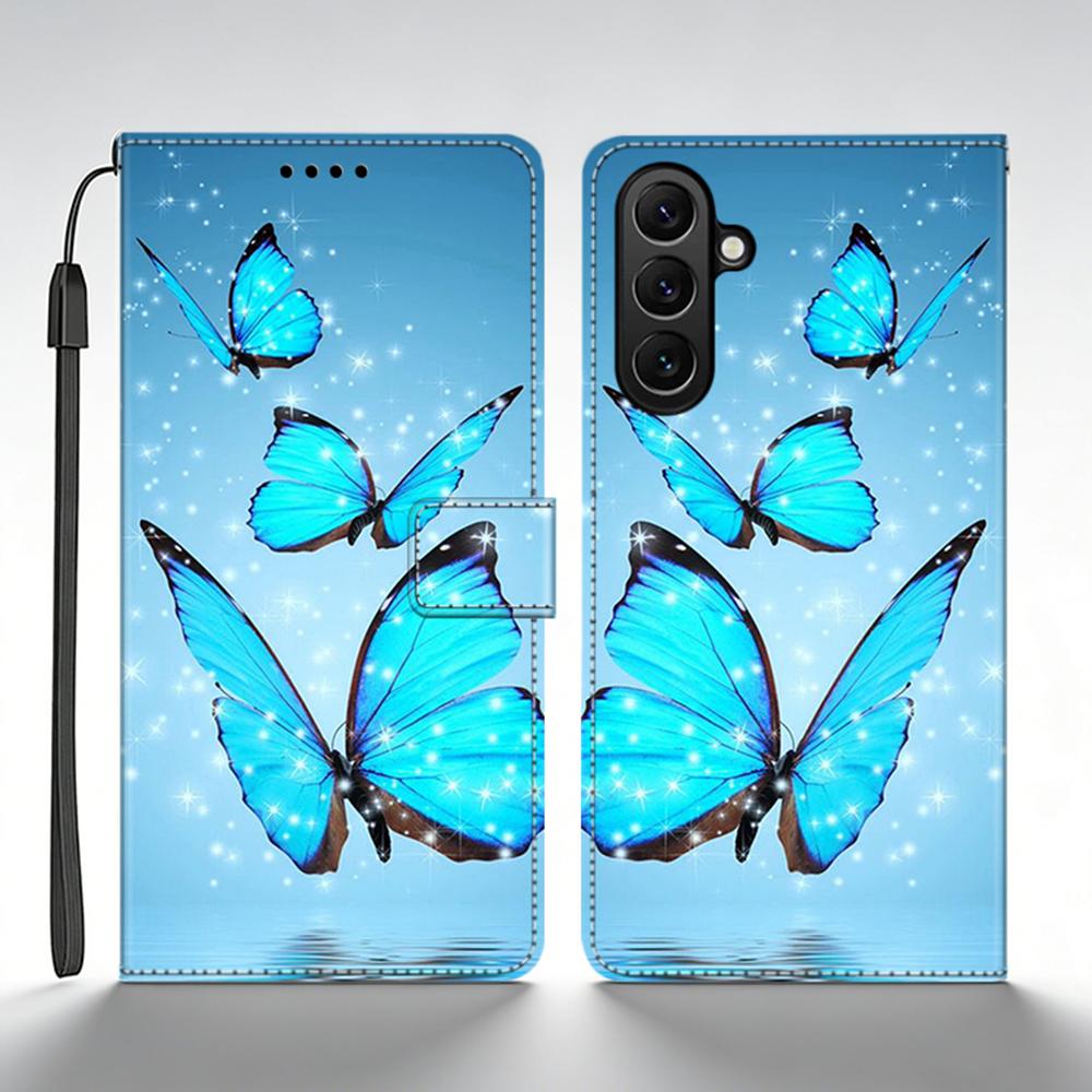

For Samsung Galaxy A17 Case Printed Wallet Leather Flip Cover For Samsung A17 5G Case A175F A176B 4G Phone Cover Coque Fundas Samsung A17 5G 4G